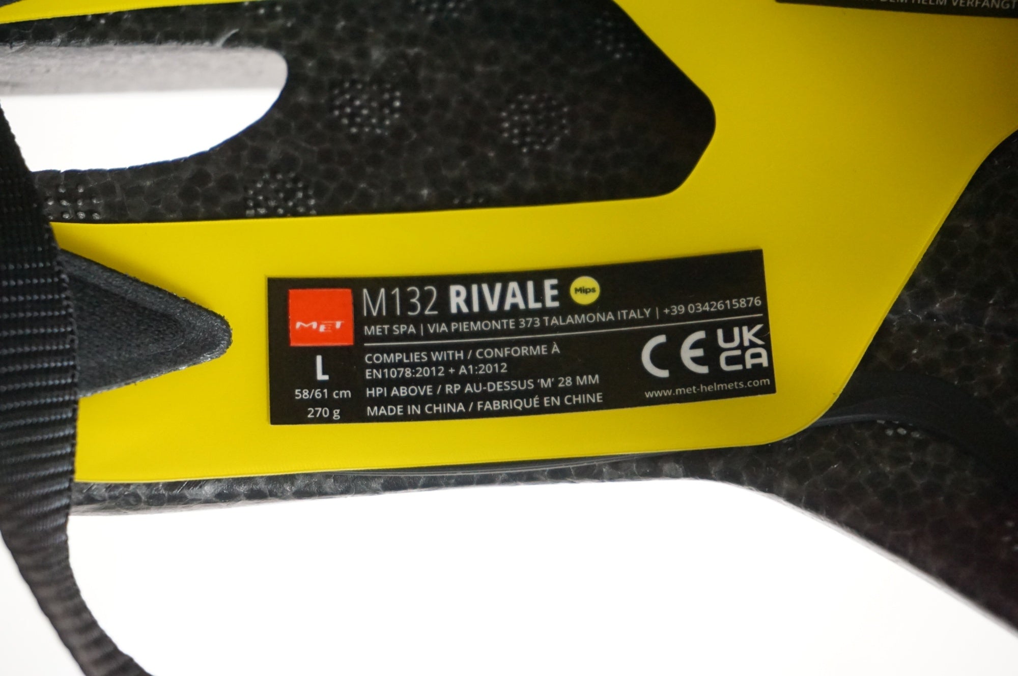MET 「メット」 M132 RIVALE MIPS L (58-62cm) ヘルメット / 宇都宮店