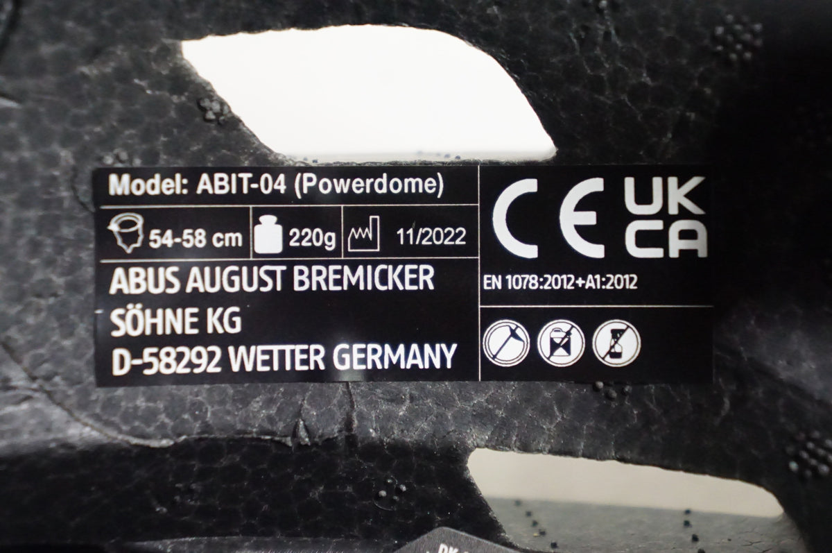 ABUS 「アバス」 POWERDOME サイズ 54-58 ヘルメット / 熊谷本店