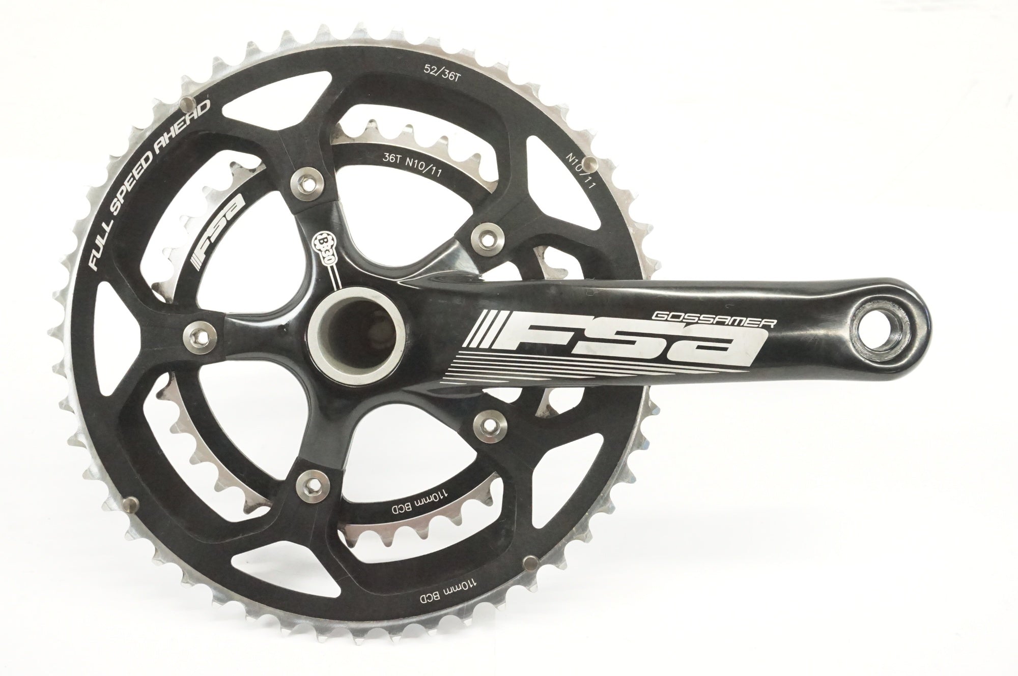 FSA 「エフエスエー」 GOSSAMER BB30 52-36T 172.5mm クランク FSA 「エフエスエー」 GOSSAMER BB30 52-36T 172.5mm クランク