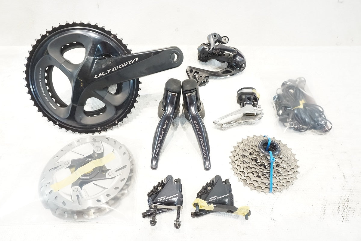SHIMANO 「シマノ」 ULTEGRA R8070 R8050 R8000 コンポ6点(ST,FD,RD,BR,FC,CS) バッテリー・ディスクローター セット / 横浜戸塚店