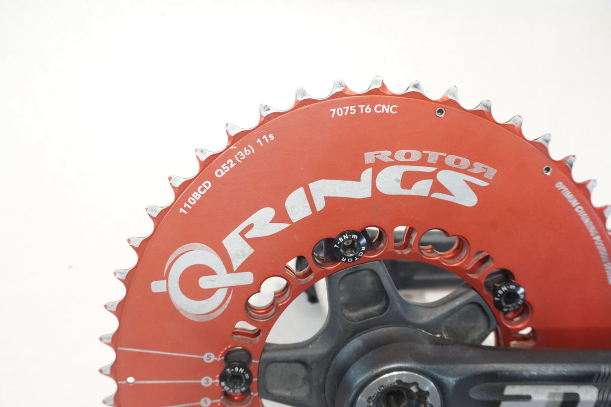 ROTOR 「ローター」 QRINGS 3D 52-36T 175mm クランクセット / 横浜戸塚店