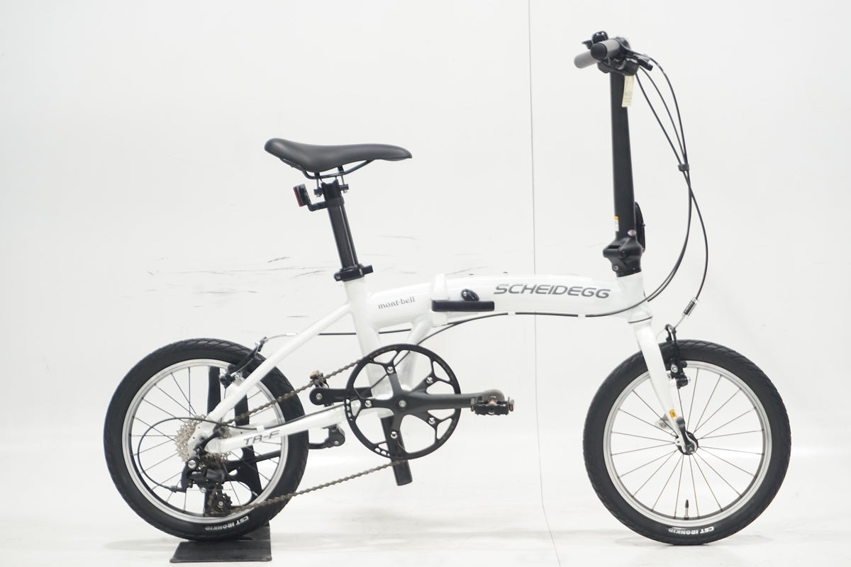 【16インチ】折りたたみ自転車　ホワイト ミムゴ HUMMER 折畳自転車 16インチ ノーパンク 折りたたみ自転車