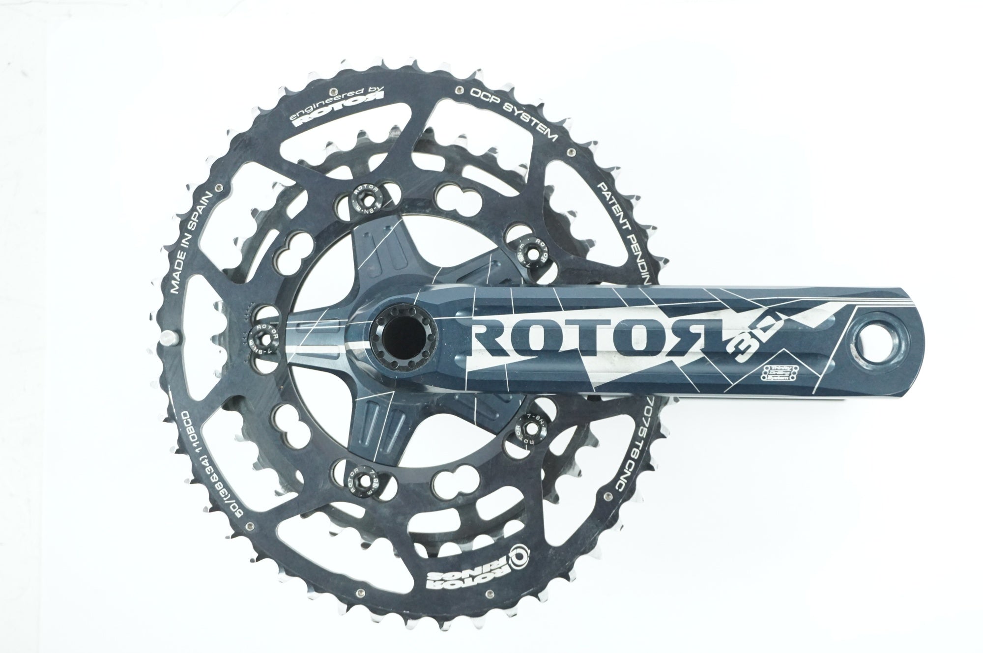 rotor クランク　24ミリ軸 ROTOR 「ローター」 3D 24mm 165mm 50-38T クランク / 宇都宮店