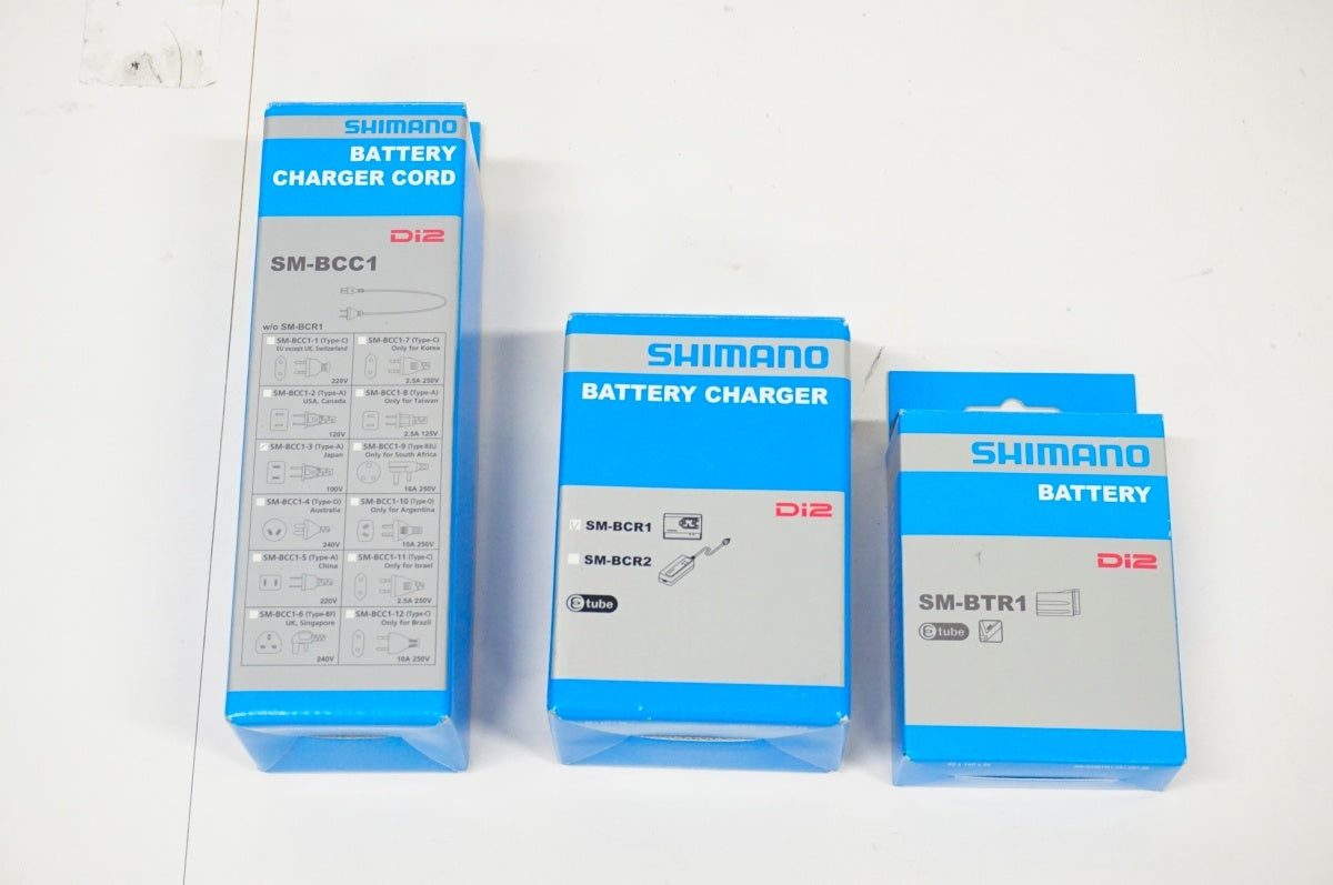 SHIMANO 「シマノ」 SM-BCR1 SM-BCC1-3 SM-BTR1 外装用充電器セット