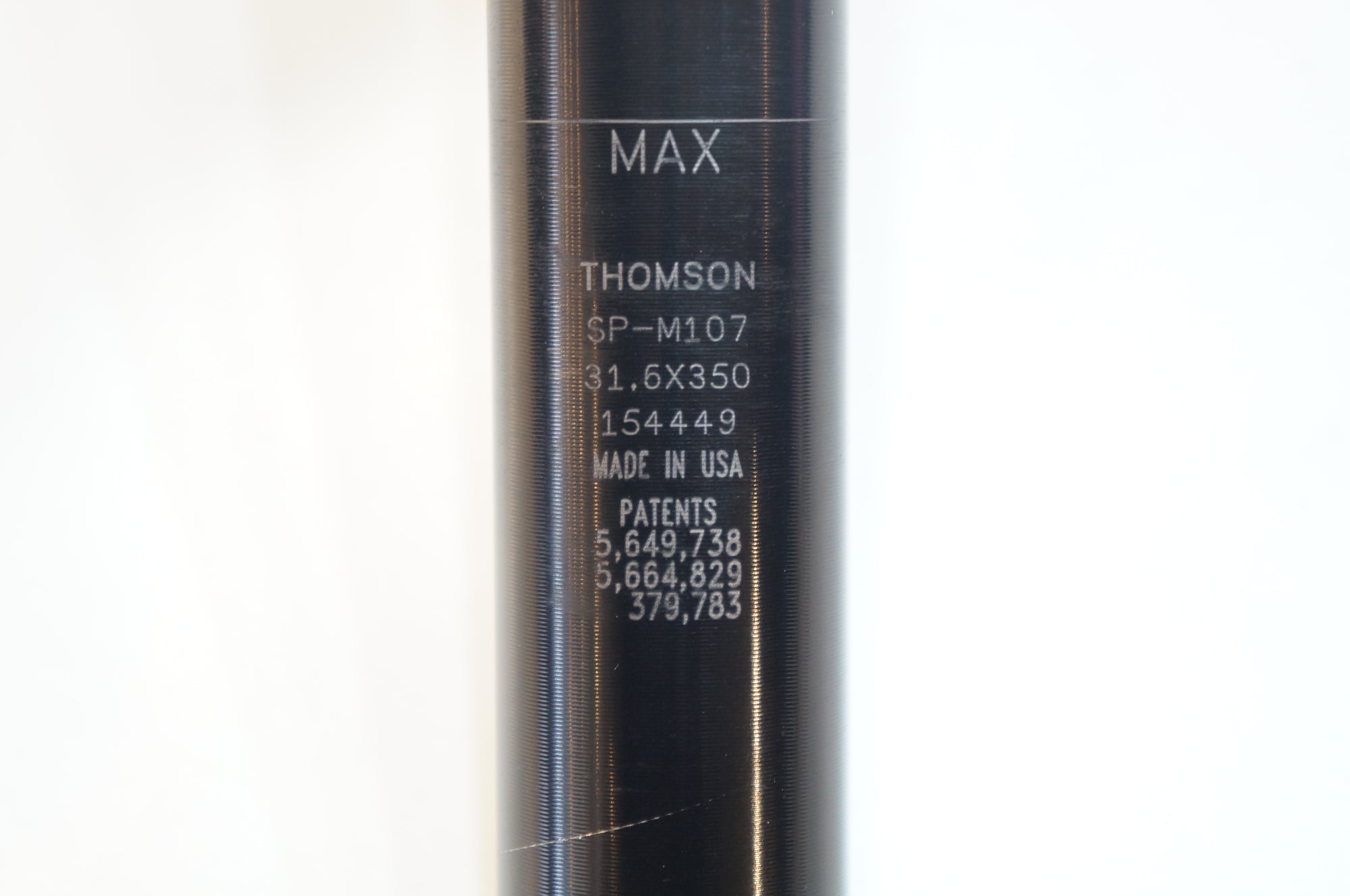 THOMSON 「トムソン」 MASTERPIECE SP-M107 φ31.6 350mm シートポスト / バイチャリ浦和ベース