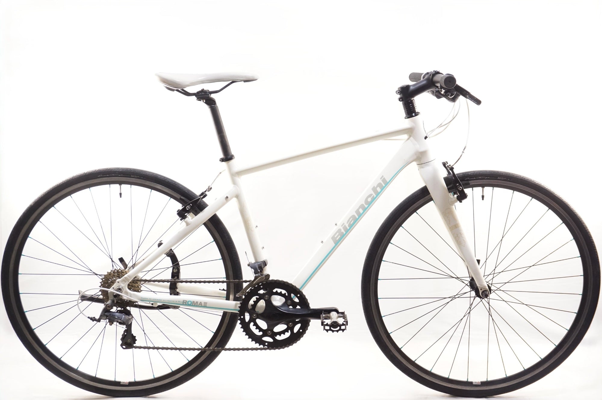 u5　bianchiビアンキRomaⅣ パールホワイトサイズ46 BIANCHI 「ビアンキ」 ROMA3 2017年モデル クロスバイク / 中目黒店
