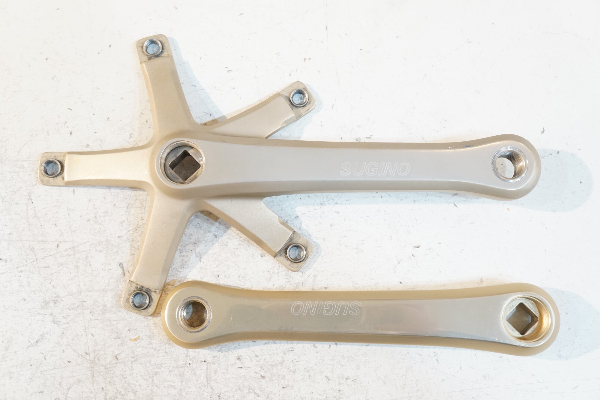 SUGINO 「スギノ」 GRAND MIGHTY 165mm NJS CRANK CHAMPAGNE GOLD