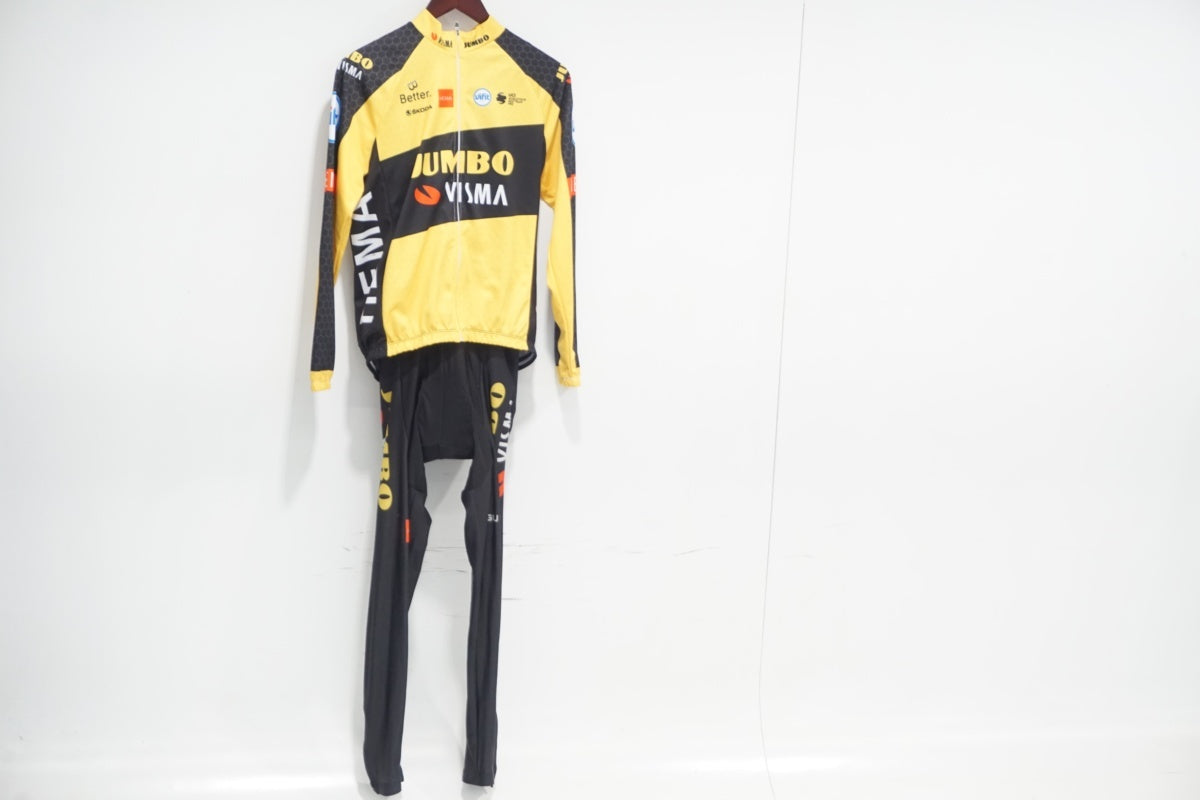 支給品　Jumbo visma　ロングサイクルジャージ　ユンボヴィスマ　長袖　x 支給品 Jumbo visma ロングサイクルジャージ ユンボヴィスマ 長袖 x