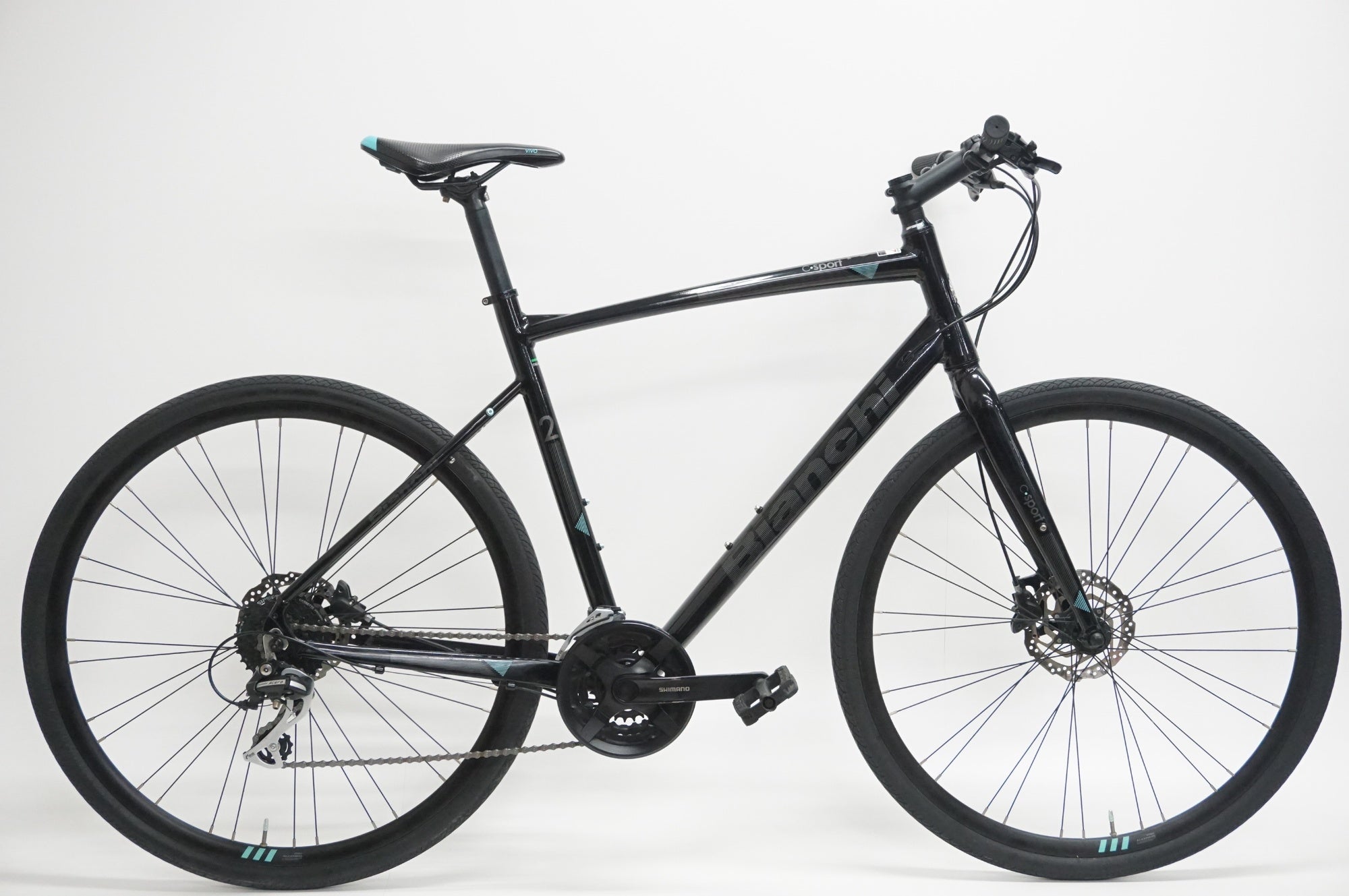 Bianchi クロスバイク ブラック BIANCHI 「ビアンキ」 C-SPORT 2 DISC 2021年モデル クロスバイク