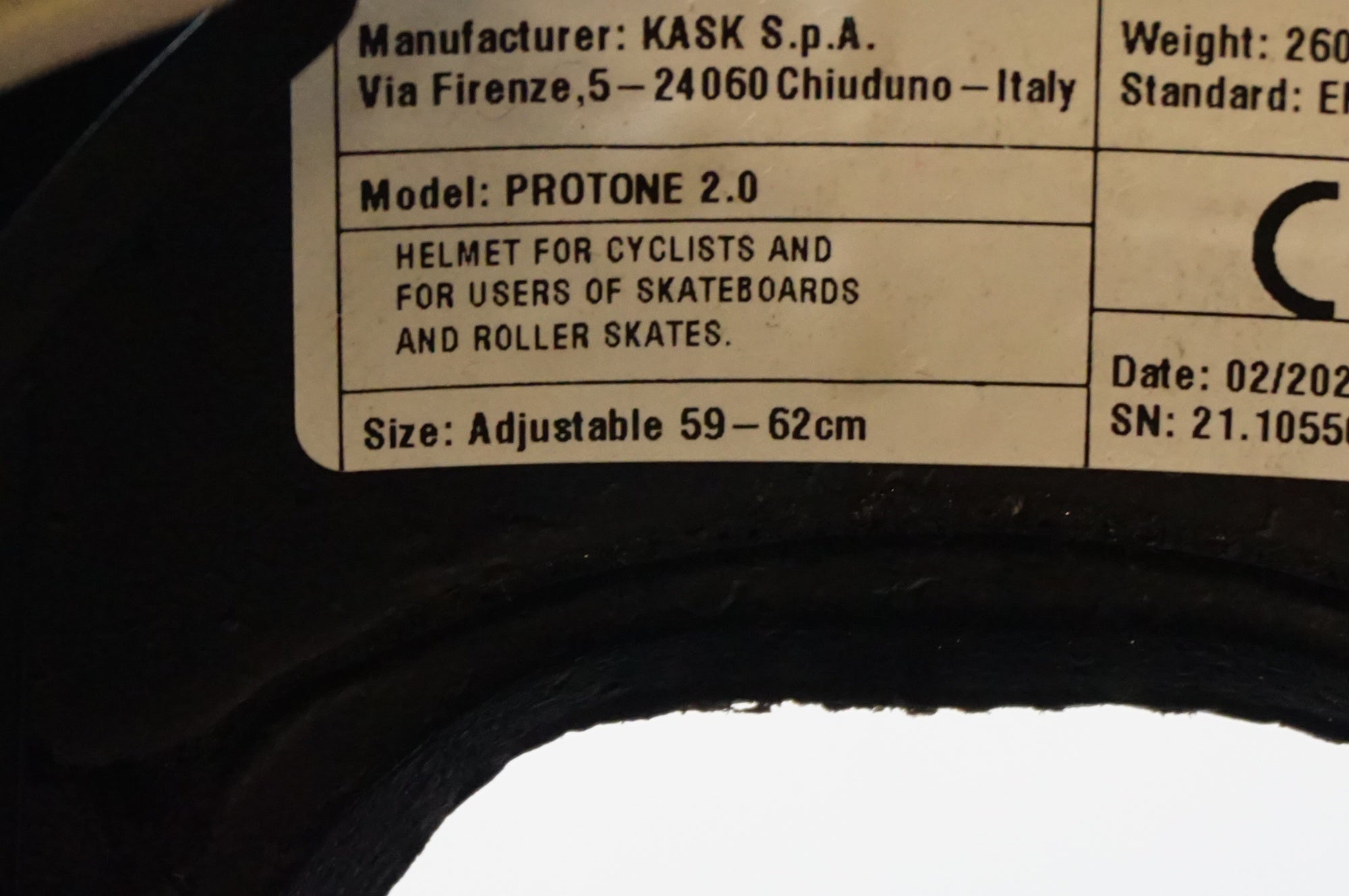 KASK 「カスク」 PROTONE 2.0 59-62サイズ ヘルメット / 浜松店