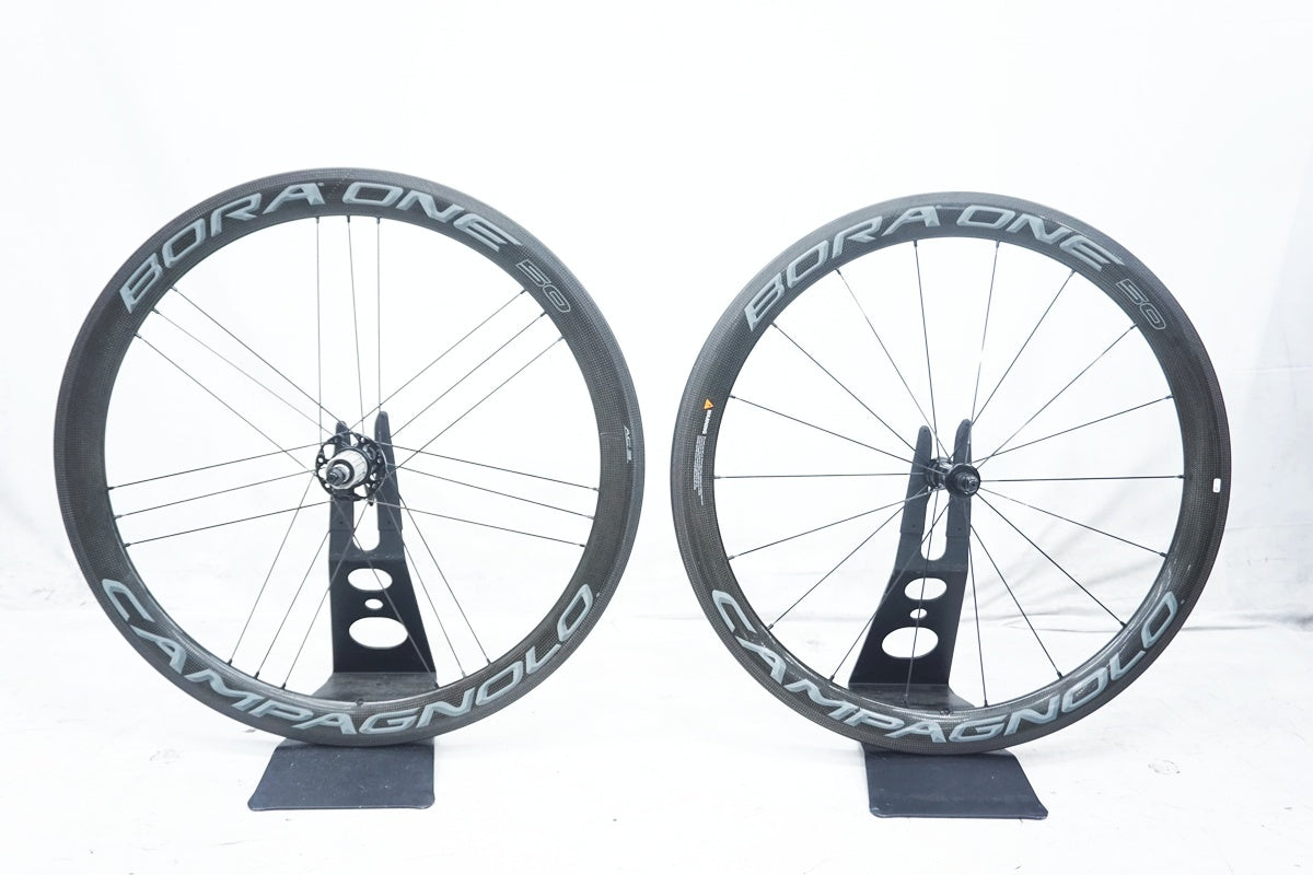 カンパニョーロ ボーラワン50 AC3 シマノ11/12速対応 バッグ付 美品 Campagnolo（カンパニョーロ） ボーラワン BORA ONE 50 ホイールセット パーツ