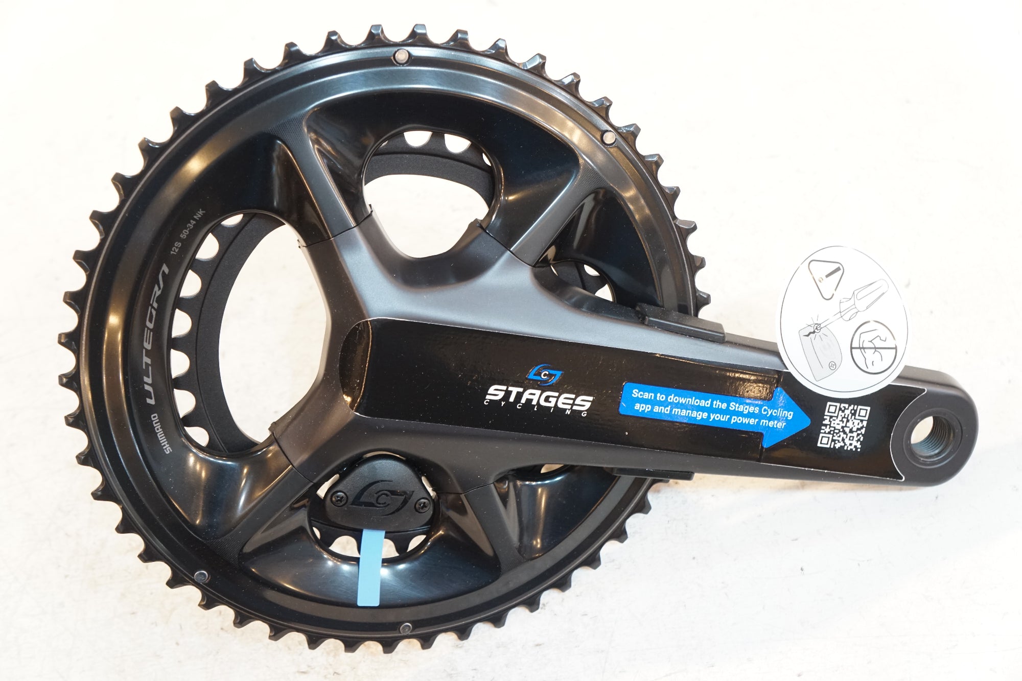 Shimano Ultegra パワーメーター　170mm 50-34 SHIMANO 「シマノ」 ULTEGRA R8100 STAGES 50-34T 172.5mm パワー