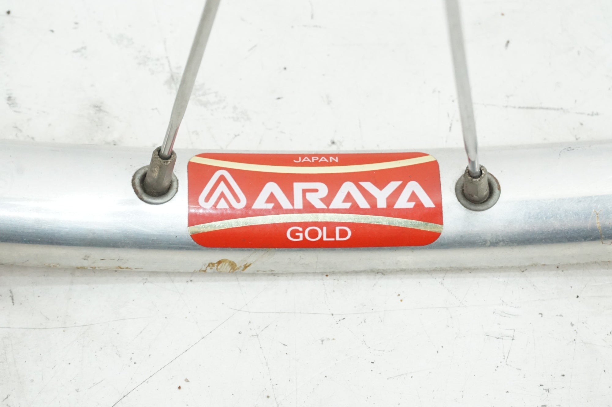 ARAYA 「アラヤ」 GOLDリム SHIMANO DURA-ACE TRACK HB-7600ハブ フロントホイール / 大宮店