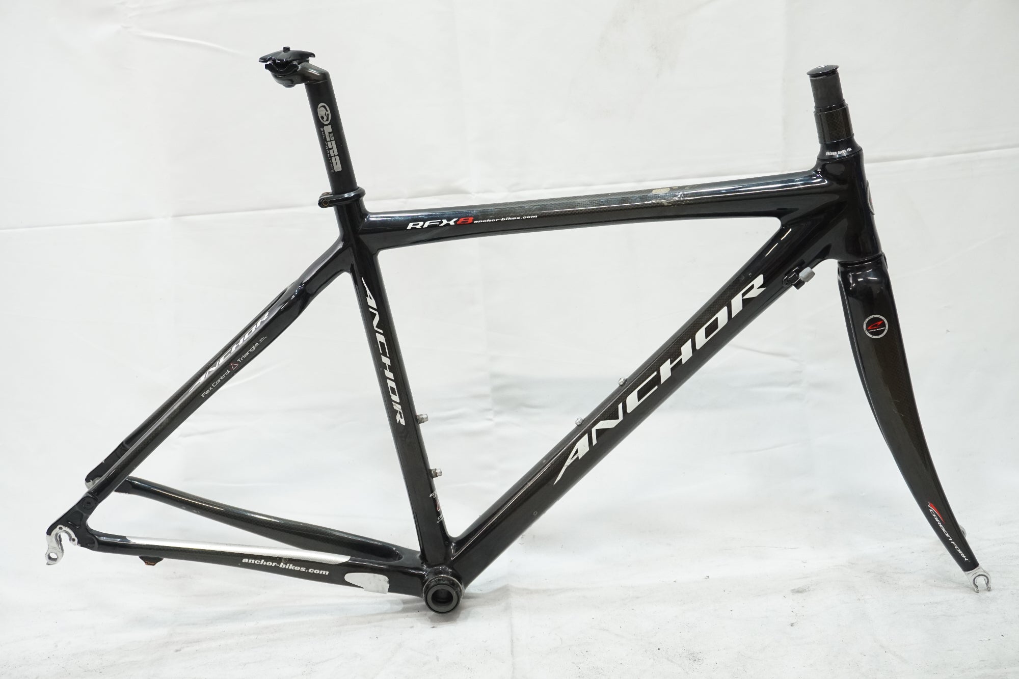 良品 ANCHOR フルカーボン フロントフォーク RFX8 47.5(48) ジャンク ANCHOR 「アンカー」 RFX8 2007年モデル フレームセット