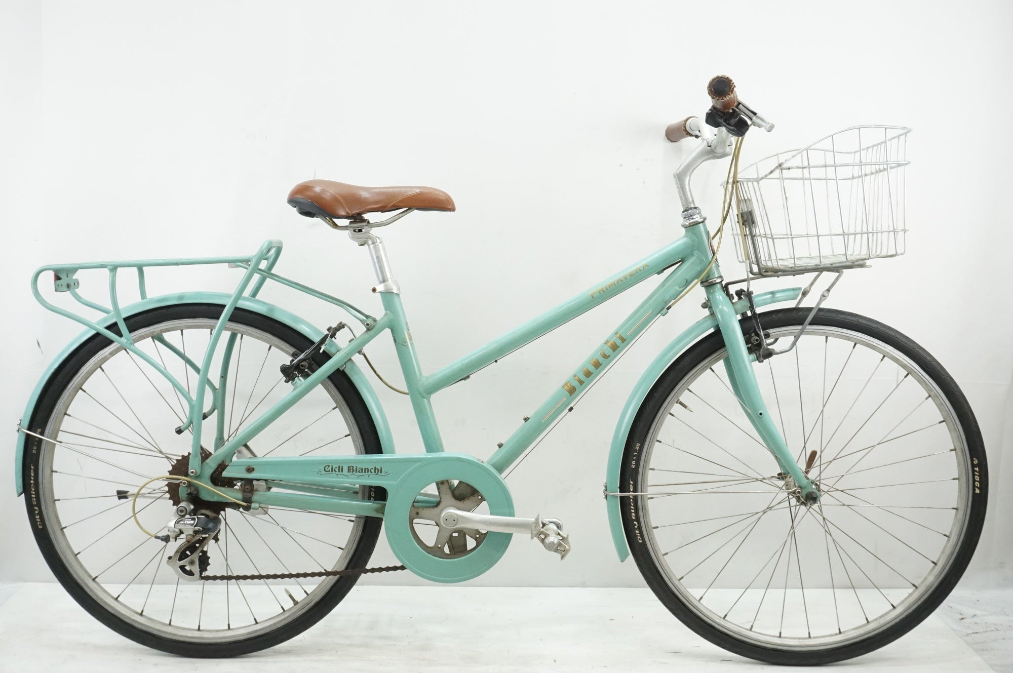 【ｼﾞｬﾝｸﾞﾙｼﾞｬﾝｸﾞﾙ金沢店】ロードバイク ビアンキ 7000 53サイズ 水色 700×28C ジャンク BIANCHI 「ビアンキ」 PRIMAVERA L 2013年モデル クロス