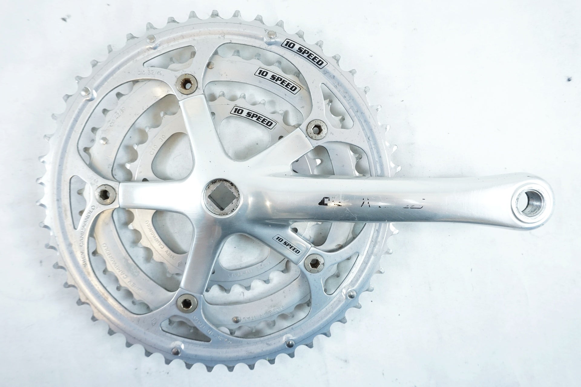 最終値下げ　カンパニョーロ　Veloce 10 Speed コンポーネントセット CAMPAGNOLO 「カンパニョーロ」 VELOCE 10S 52-42-30T 170mm クランク