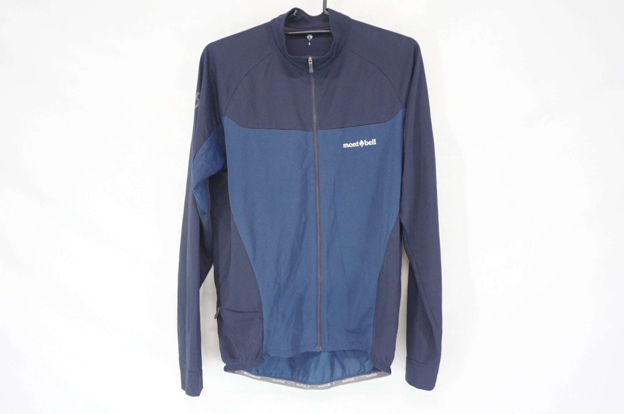 mont-bell サイクルロングスリーブジャージ　青 MONT-BELL 「モンベル」 サイクール ロングスリーブジップシャツ