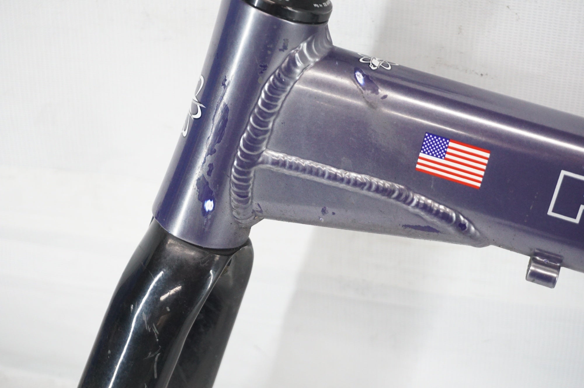 ジャンク KHS 「ケーエイチエス」 F20-R 年式不明 折り畳み自転車 フレームセット / 阪急塚口店