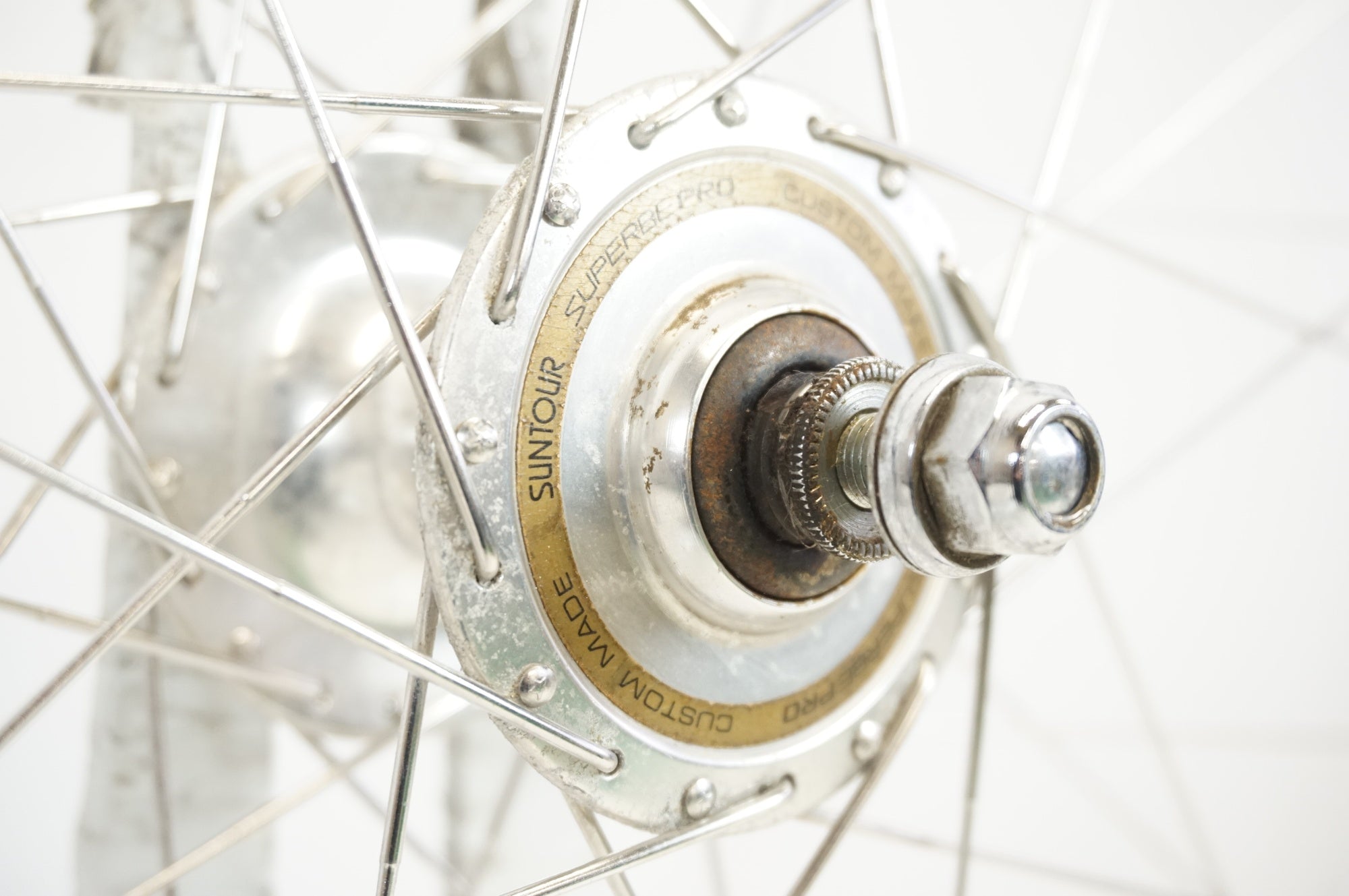 ARAYA 「アラヤ」 GOLD WORLD CHAMPION リム SUNTOUR SUPERBE PRO ハブ シングル ホイールセット / 宇都宮店