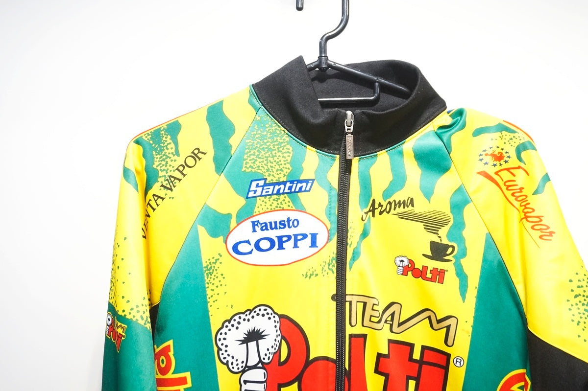 SMS SANTINI 「サンティーニ」」 TEAM POLTI Mサイズ 裏起毛サイクルジャケット / 大阪門真店