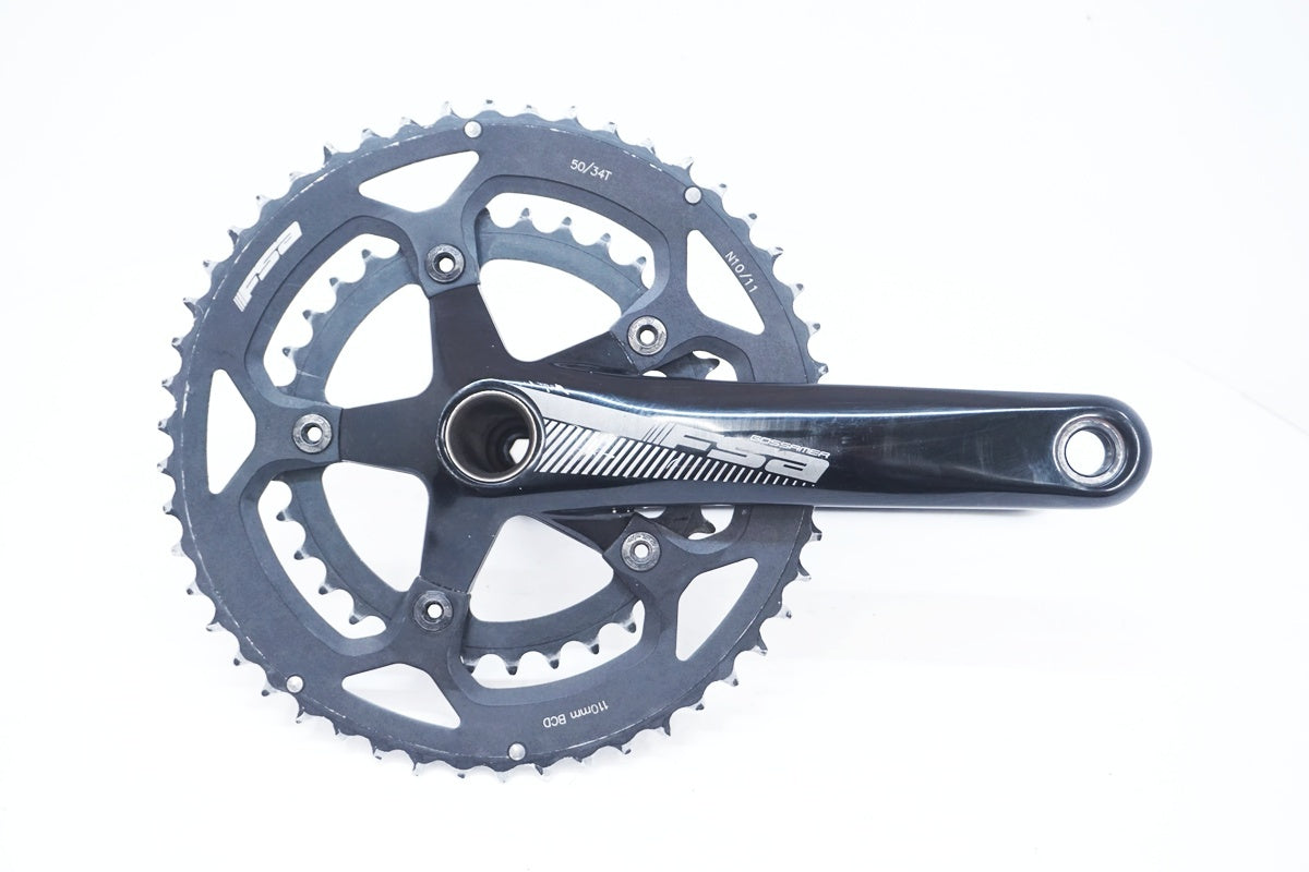 FSA Gossamer クランクセット 50/34T、チェーン付き パーツ