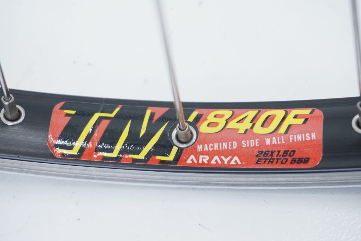 ARAYA 「アラヤ」 TM840F / SHIMANO FH-M510 シマノ8-10S ホイールセット / 京都八幡店