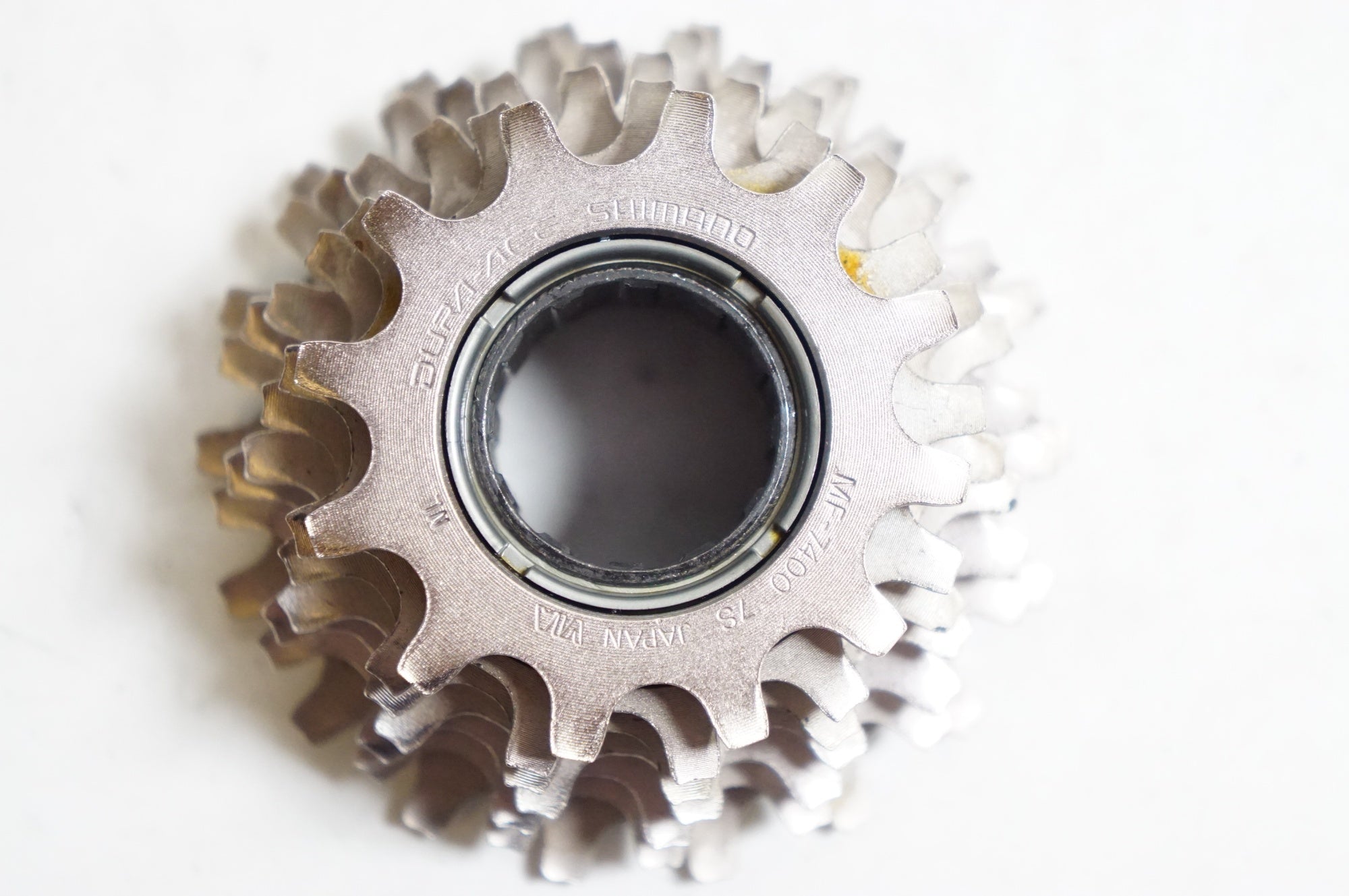 稀少新品 シマノ 初代ディスクブレーキ スペア部品 フラッシャー自転車 SHIMANO 「シマノ」 DURA-ACE MF-7400-7 ボスフリー 12-18T