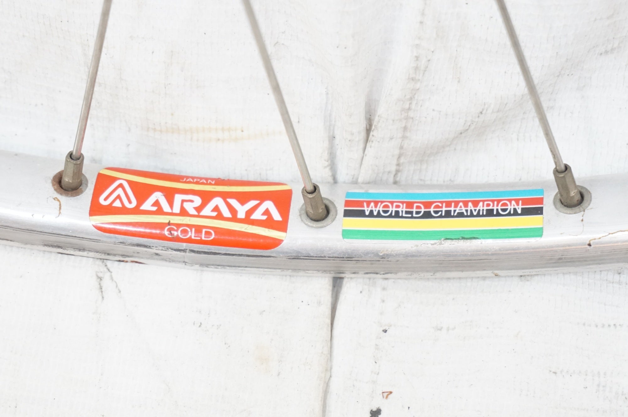 SHIMANO 「シマノ」 DURA-ACE HB-7600 ARAYA GOLD ホイールセット / 浦和ベース