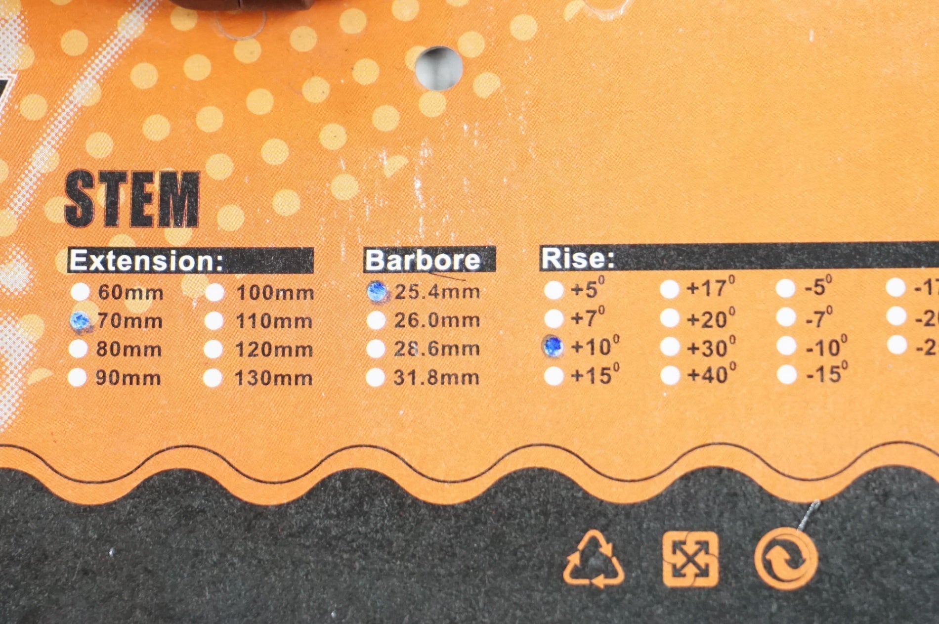 ZOOM 「ズーム」 φ25.4mm 70mm ステム / 川越店