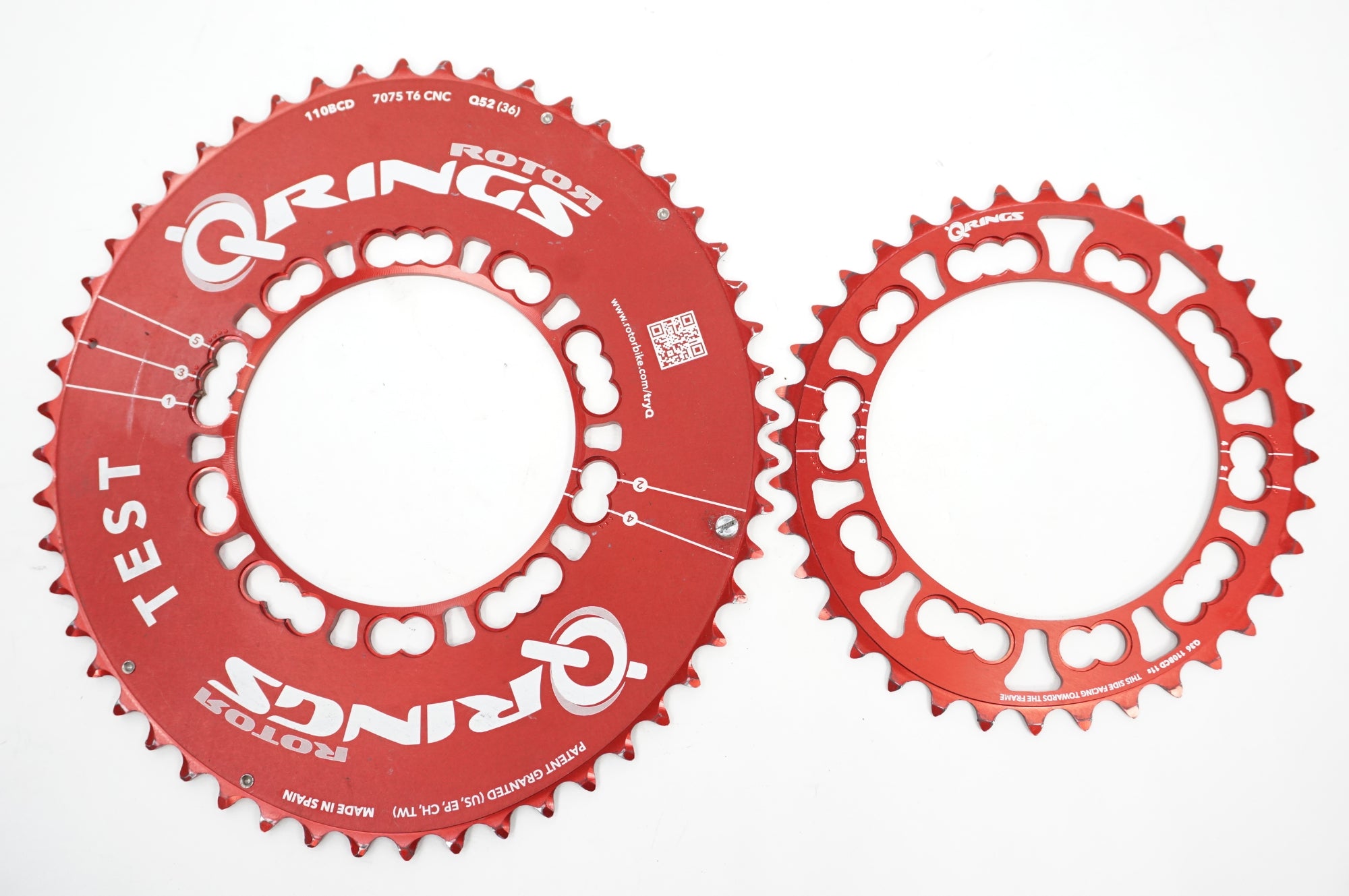 パーツ Rotor Q-Rings DM 52/36T ROTOR Q RINGS DM オーバルチェーンリング 52/36T