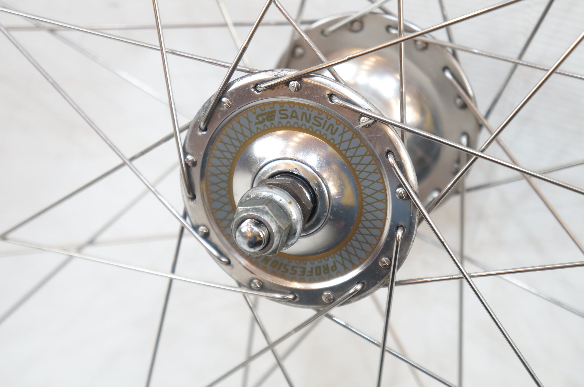 SANSIN 「サンシン」 PROFESSIONAL NJS ピストハブ 36H フロントホイール / バイチャリ浦和ベース