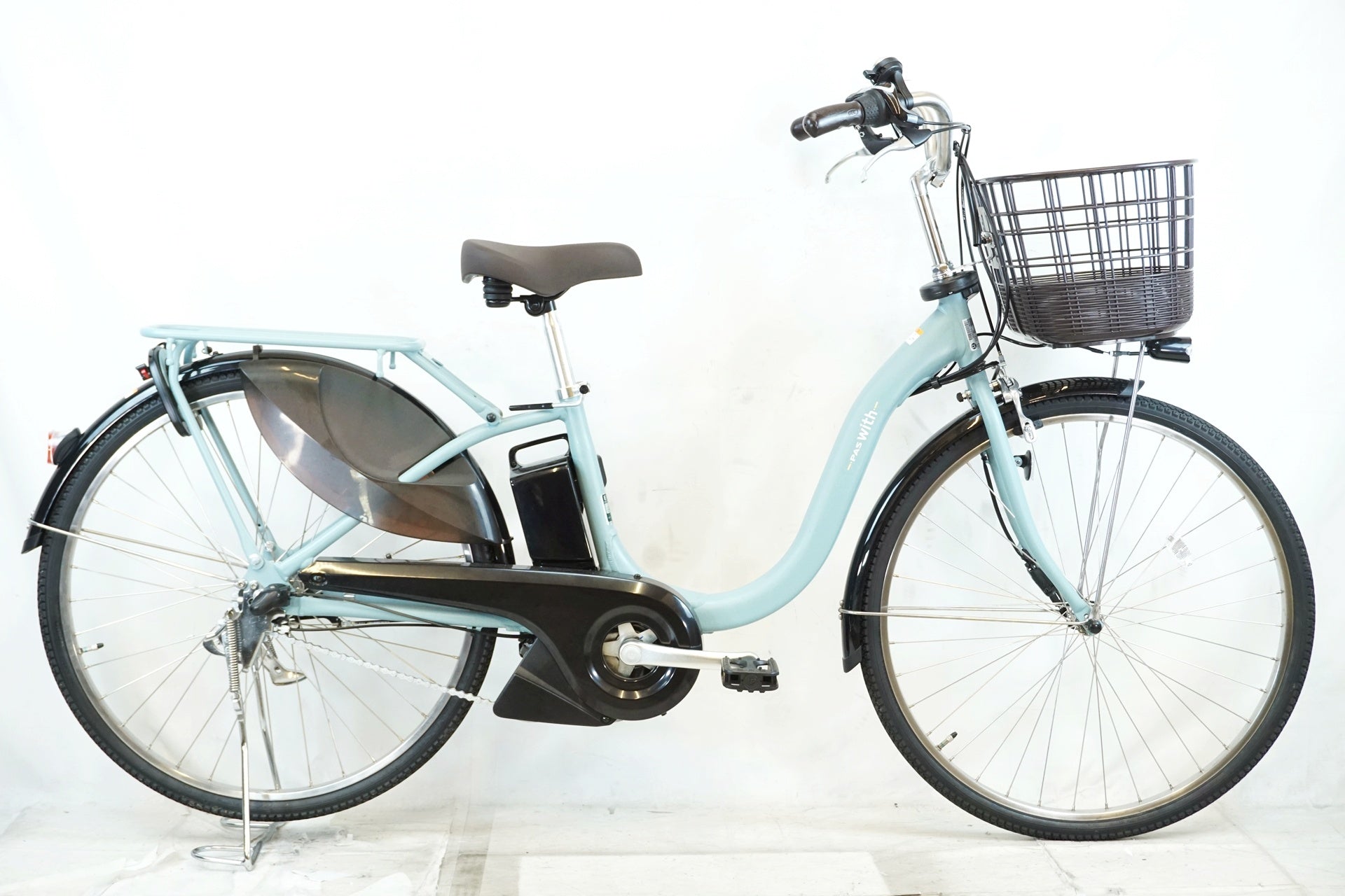 美品電動アシスト自転車 ヤマハ２０２５年モデル 15.8ahバッテリー YAMAHA 「ヤマハ」 PAS WITH 2025年モデル 電動アシスト自転車 / 有明
