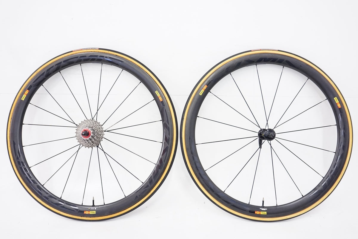 ノーブランドカーボンホイール　チューブラー/タイヤ付き/シマノ11s ファストフォワード FFWD F4R F6R RIM シマノ 11S/12S カーボン