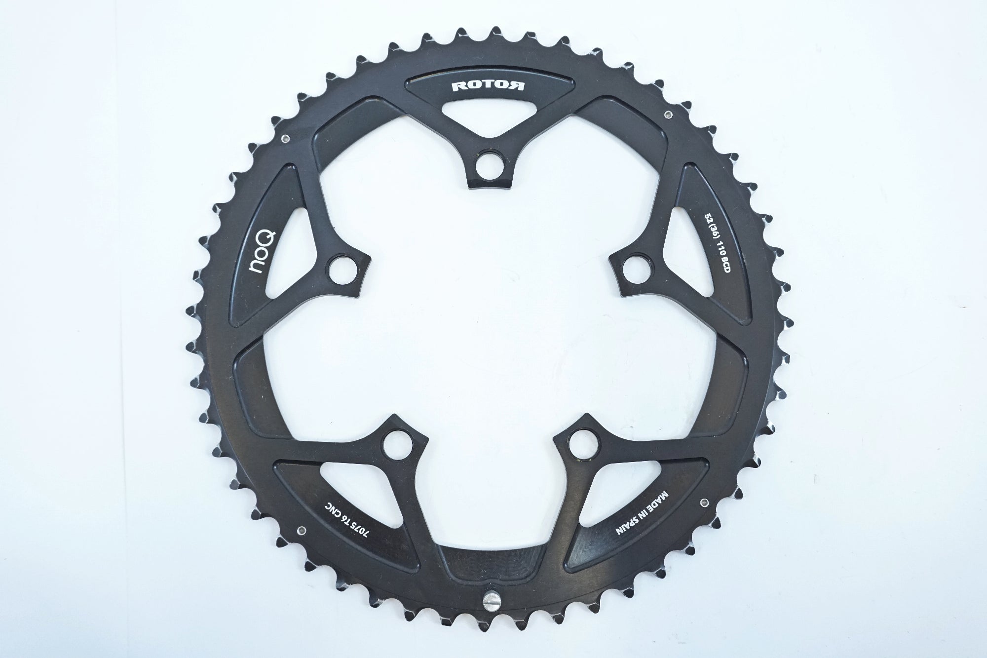 ROTOR 「ローター」 Q-RINGS 7075 T6 CNC 110BCD 52T 11S アウターチェーンリング / 有明ガーデン店