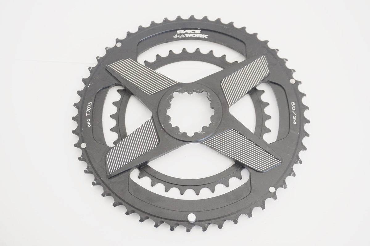 RACE WORK 「レースワーク」 CNC T7075 50-34T チェーンリング / 京都八幡店