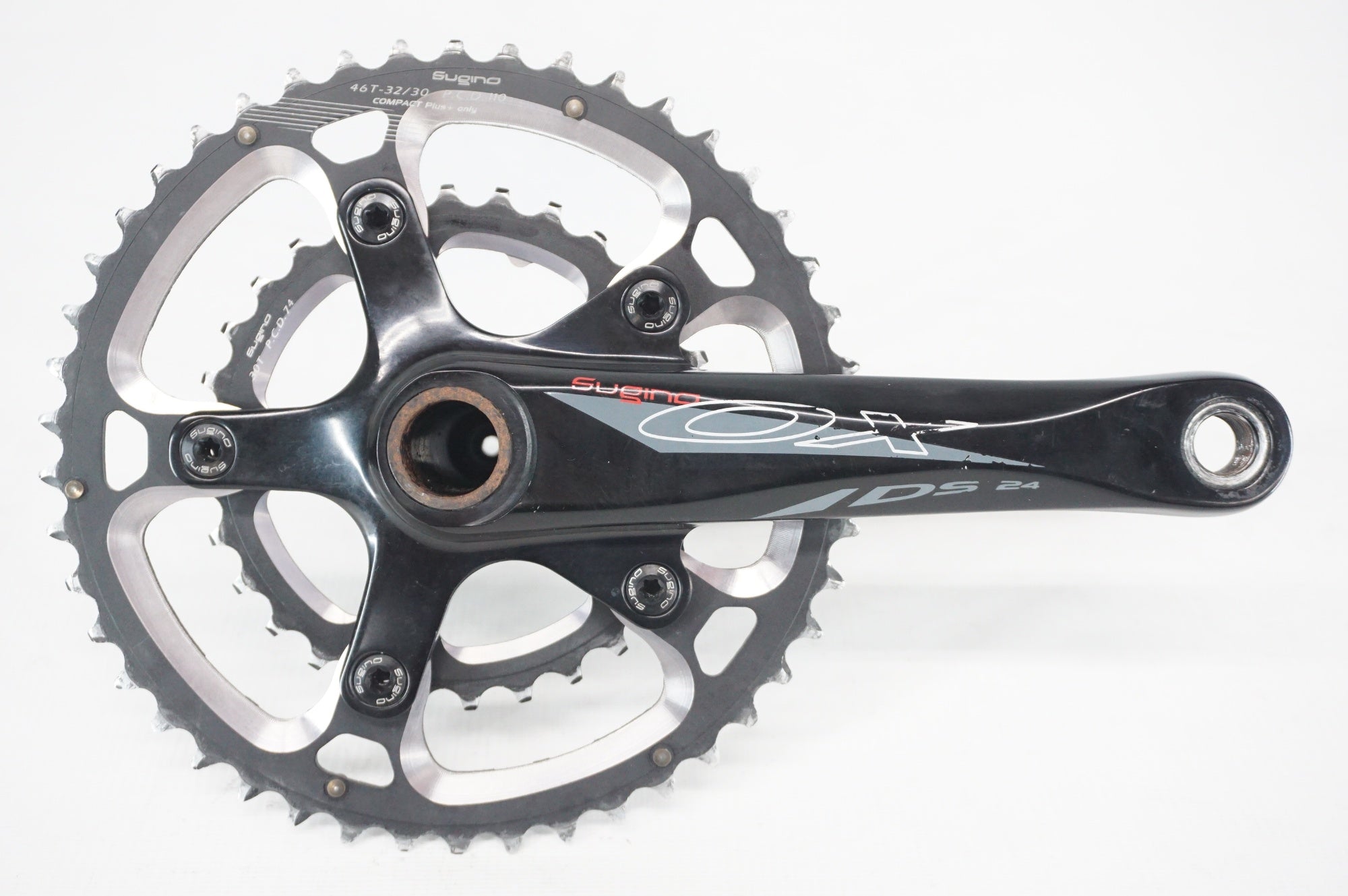 スギノ クランク 46/30T(2x10/11s)(BBなし)スギノロゴ スギノ クランク 46/30T(2x10/11s)(BBなし)スギノロゴ スギノ OX2-901D