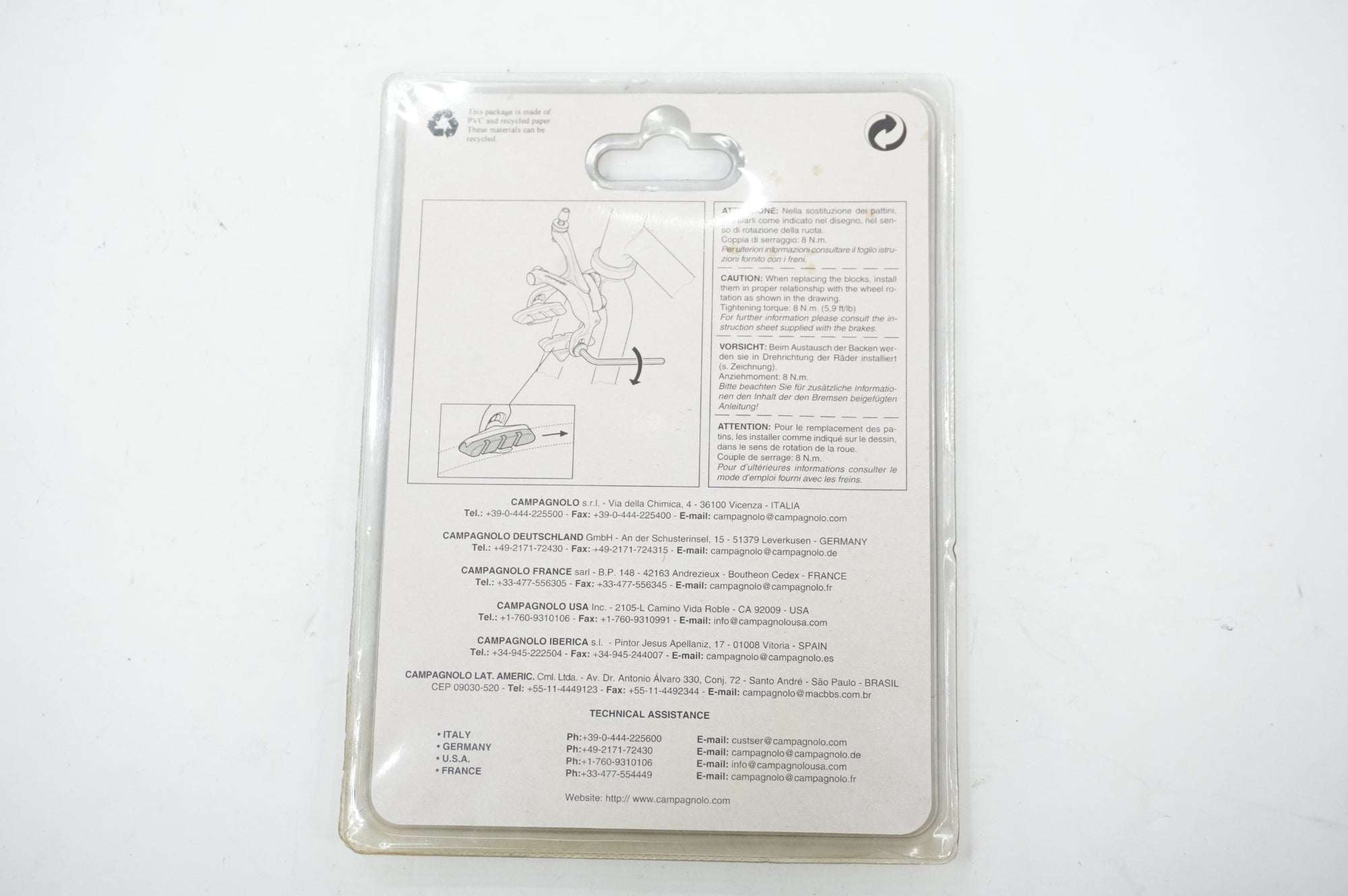 CAMPAGNOLO 「カンパニョーロ」 BR-RE700 BRAKE PADS FOR ALU / 川越店