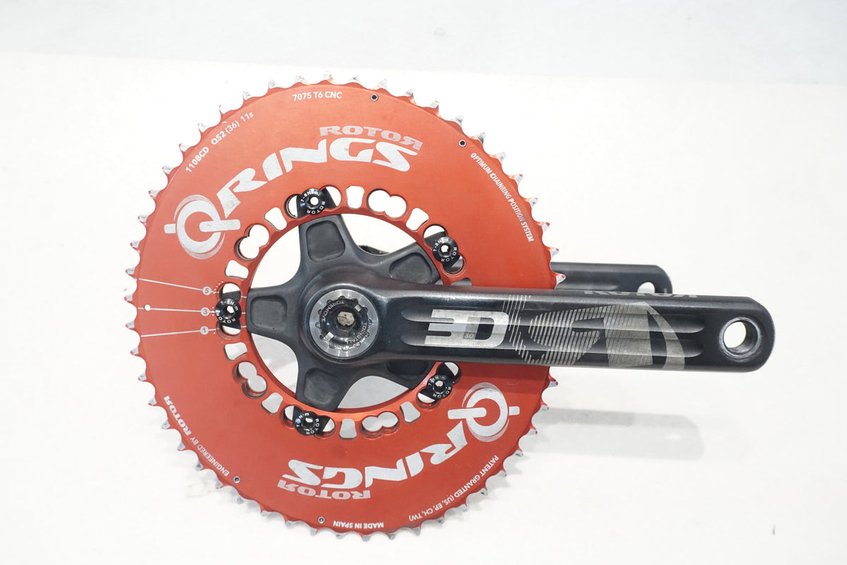 ROTOR 「ローター」 QRINGS 3D 52-36T 175mm クランクセット / 横浜戸塚店