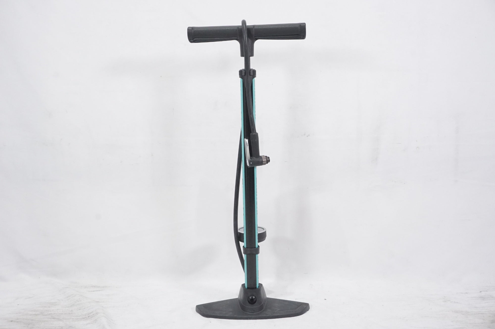 【美品】Bianchi フロアポンプ 圧力計付き ☆Bianchi 空気入れ ロードバイク用空 フロアポンプ 圧力計付