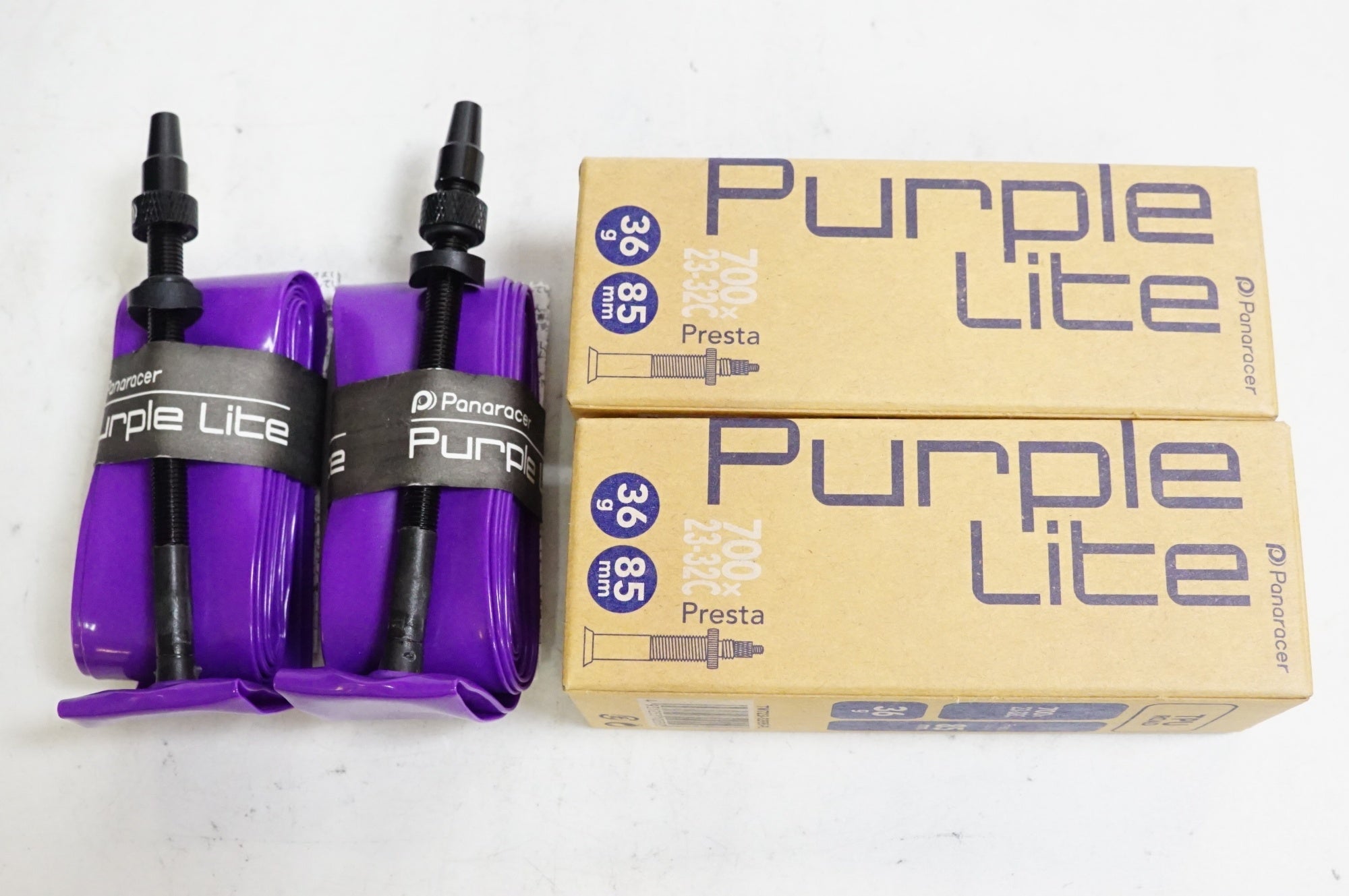 PANARACER 「パナレーサー」 PURPLE LITE 700x23-32C 仏85mm TPUチューブ 2本セット / 熊谷本店