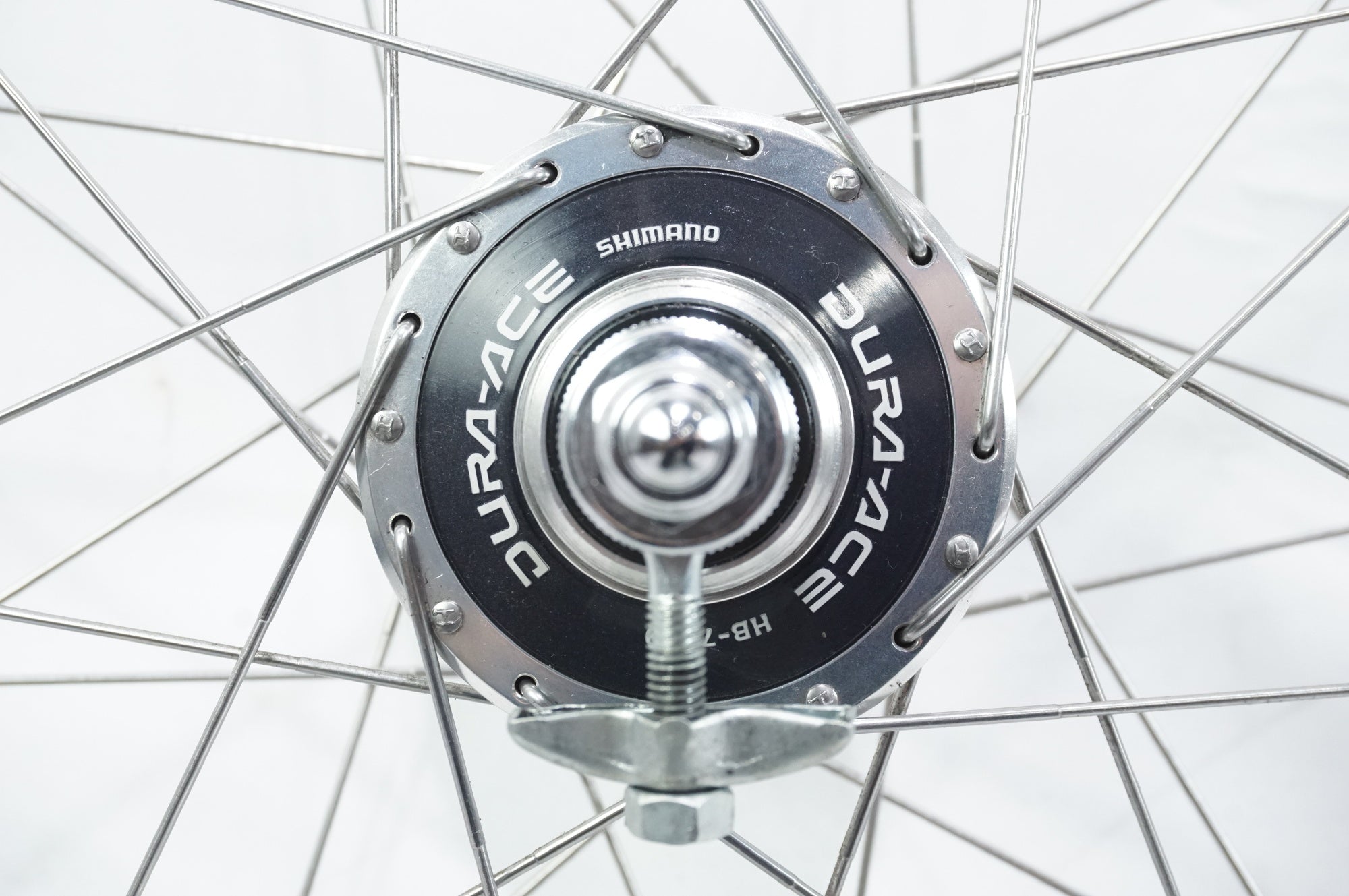 SHIMANO 「シマノ」 DURA-ACE HB-7600 / ARAYA 16B RED シングル 手組 ホイールセット / 中目黒店