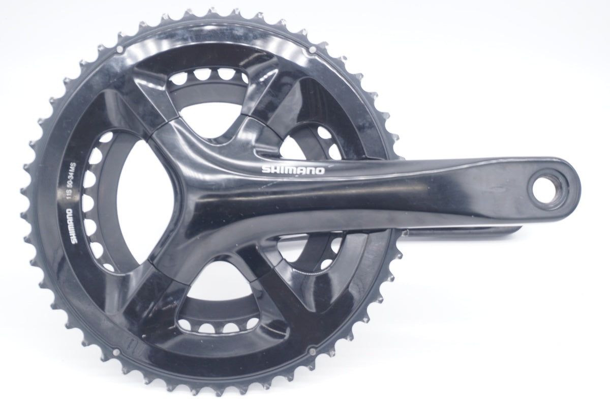 Shimano FC-RS510 クランクセット ブラック SHIMANO 「シマノ」 FC-RS510 170mm 50-34T 11S クランク / 阪急