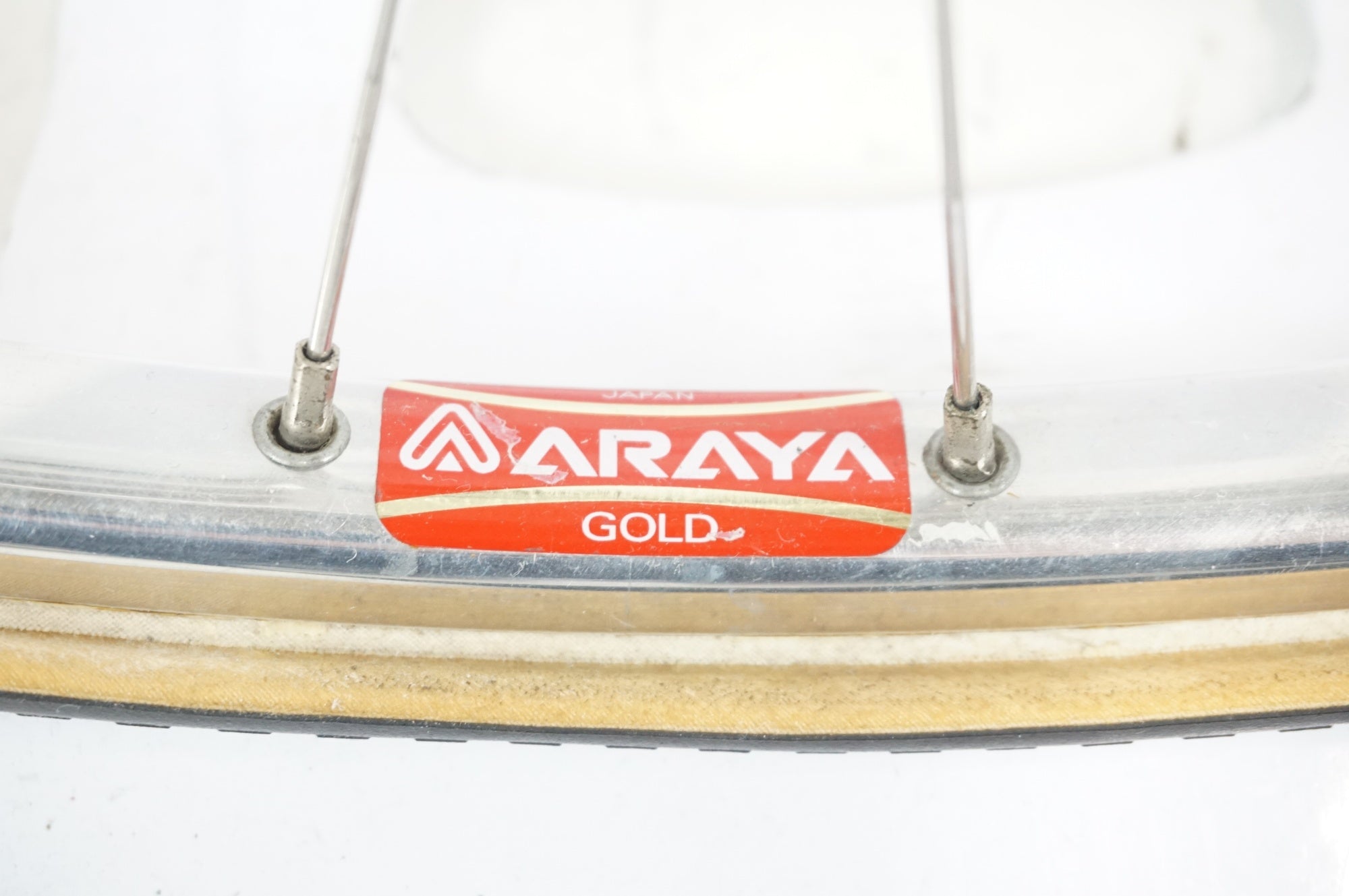ARAYA 「アラヤ」 GOLD リム SHIMANO HB-7600 ハブ フロントホイール / 宇都宮店