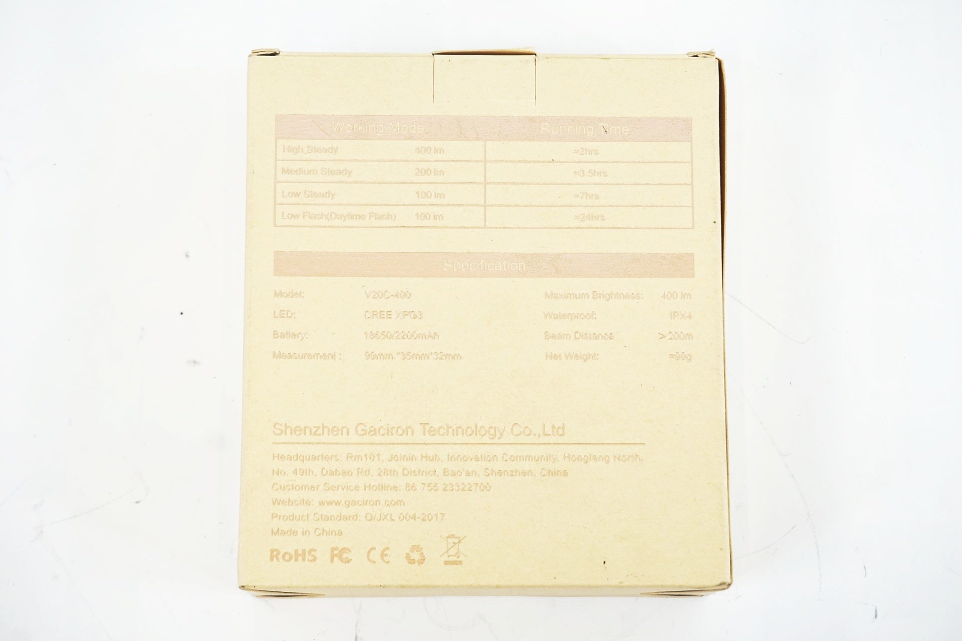 GACIRON 「ガシロン」 V20C-400 フロントライト / 有明ガーデン店