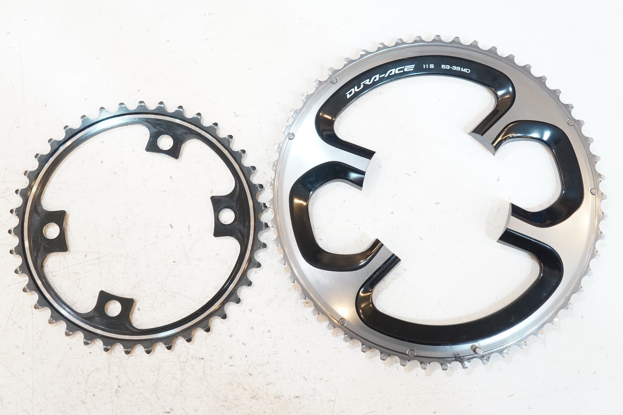 シマノデュラエースチェーンリング　FC9000 53T×39t 未使用品 SHIMANO 「シマノ」 DURA-ACE FC-9000 53-39T チェーンリングセット