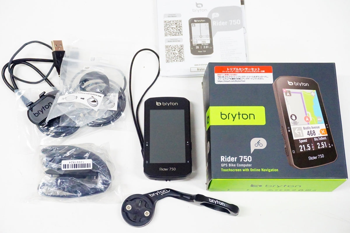 BRYTON 「ブライトン」 RIDER 750T サイクルコンピューター トリプルセンサーセット / 名古屋大須店