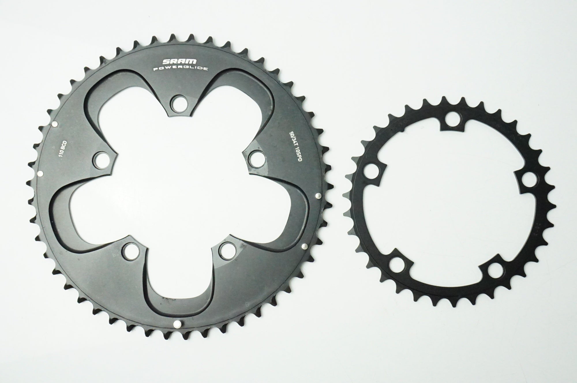 SRAM 「スラム」 POWER GLIDE 110BCD 50/34 10SPD チェーンリング