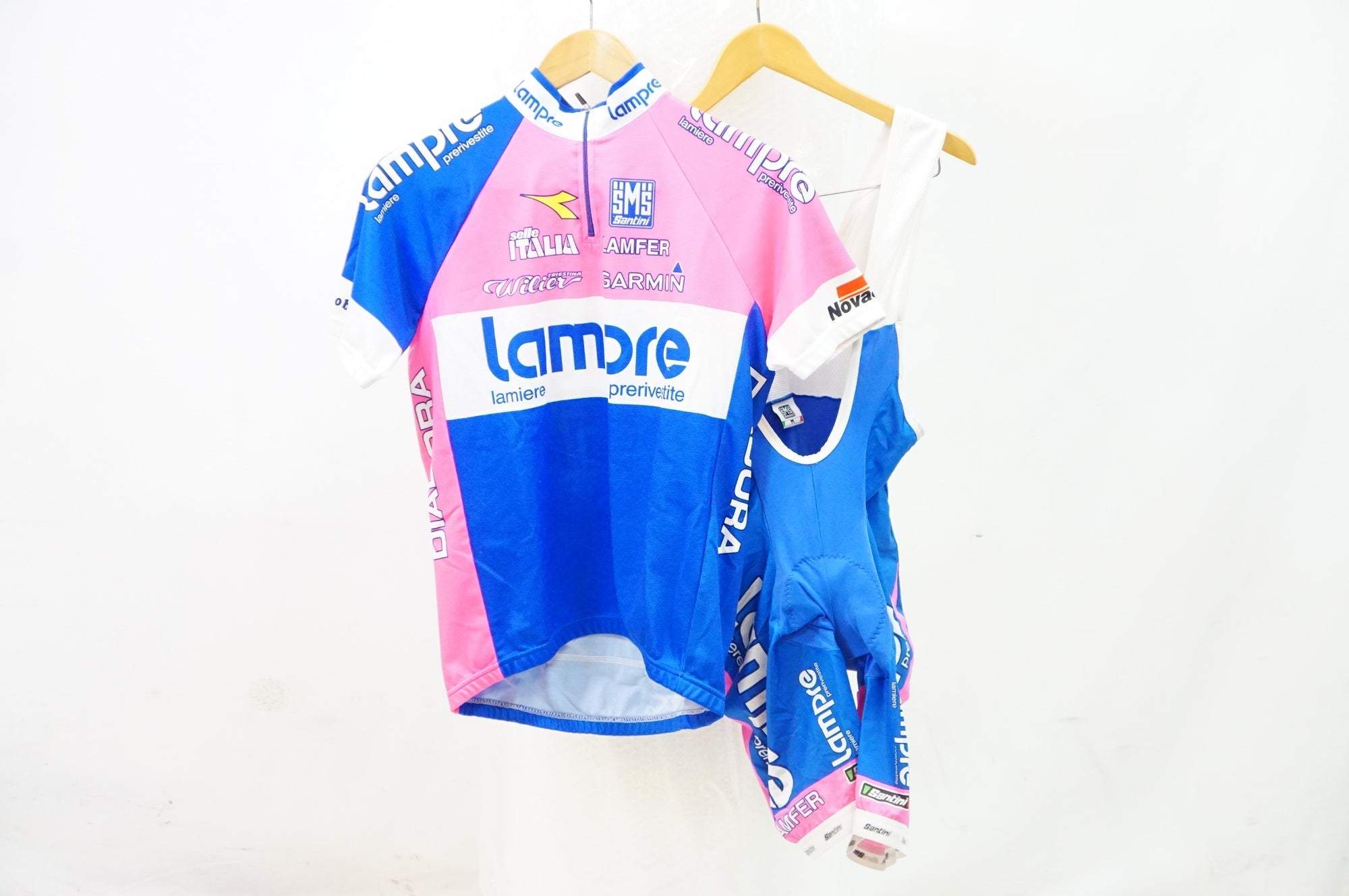 SANTINI 「サンティーニ」 LAMPRE Mサイズ 半袖ジャージ ビブショーツ