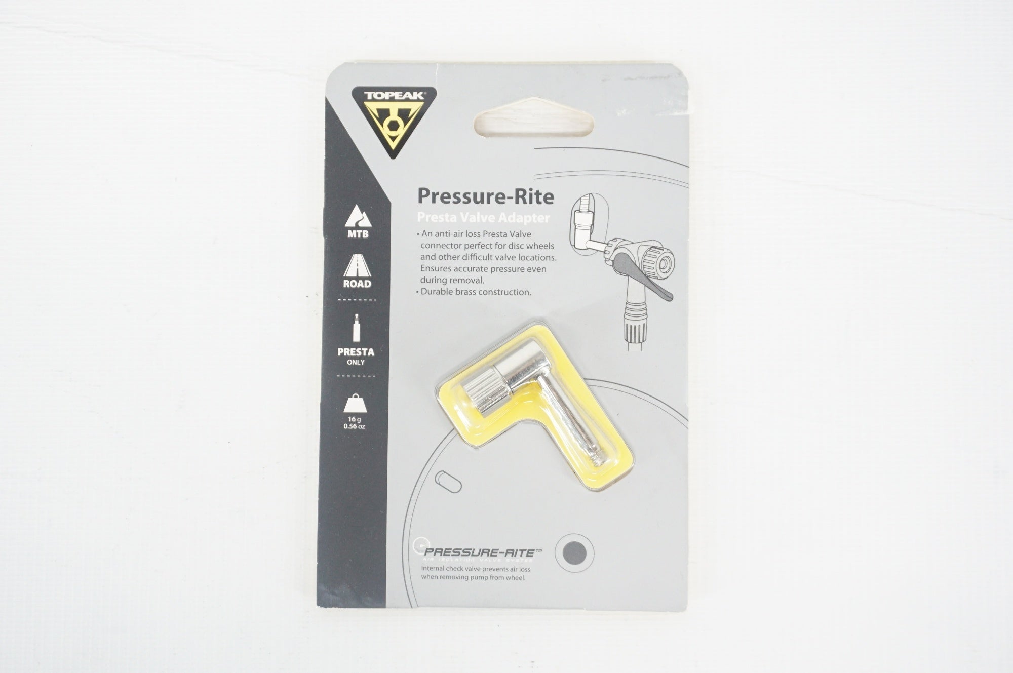 TOPEAK 「トピーク」 PRESSURE-RITE PRESTA VALVE 仏式バルブ用アダプター / 阪急塚口店