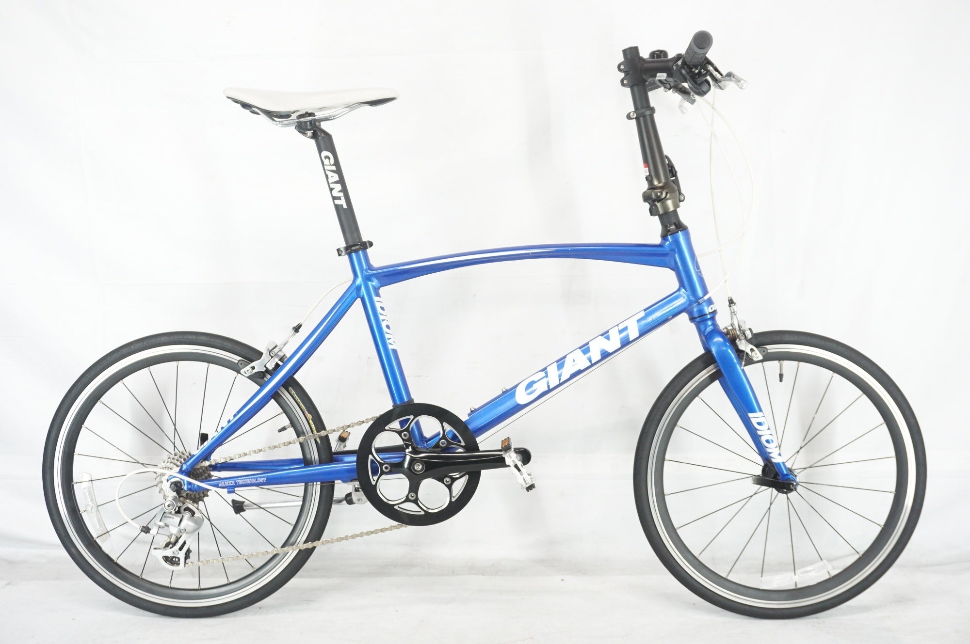 Giant IDIOMミニベロ 20インチ イエロー カスタム20段輪行バック付